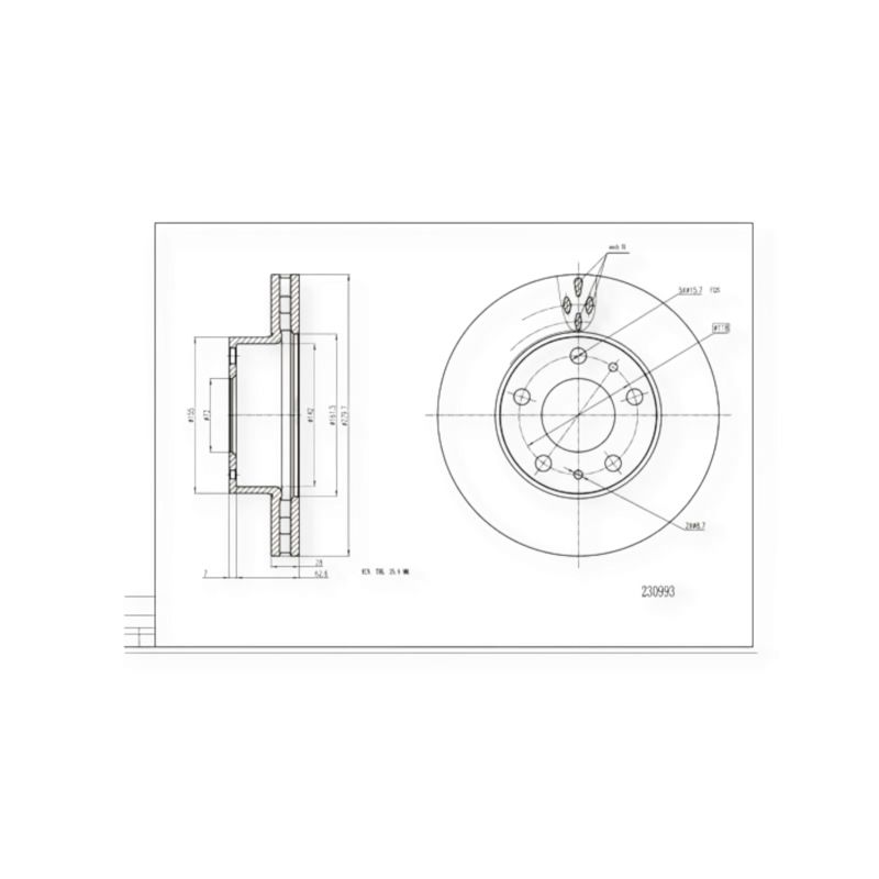 Диск тормозной Fiat Ducato, Peugeot Boxer (2006-) передний (280mmx28mm) HART
