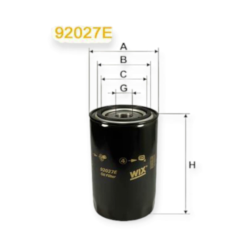 Фильтр масляный Volvo B10, 54, 57, 58, 59 (71-96) WIX FILTERS