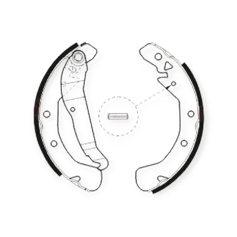 Колодки барабанные Opel Combo 01-, Astra F,G (228.6x42) (ABE)
