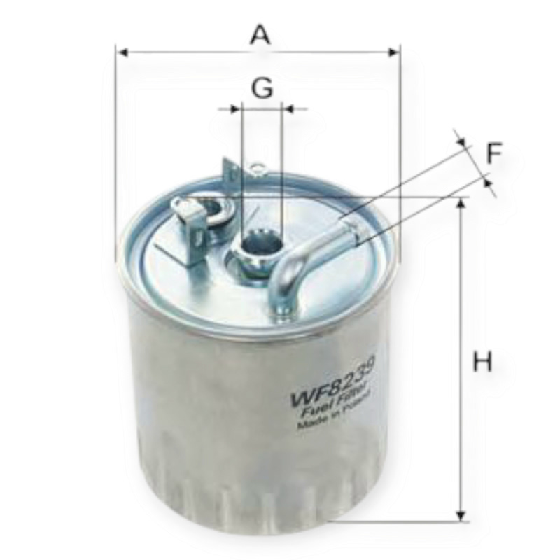 Фильтр топливный Mercedes-Benz Sprinter I CDI (00-06), Vito I CDI (1999-2003) OM 611,612 WIX FILTERS