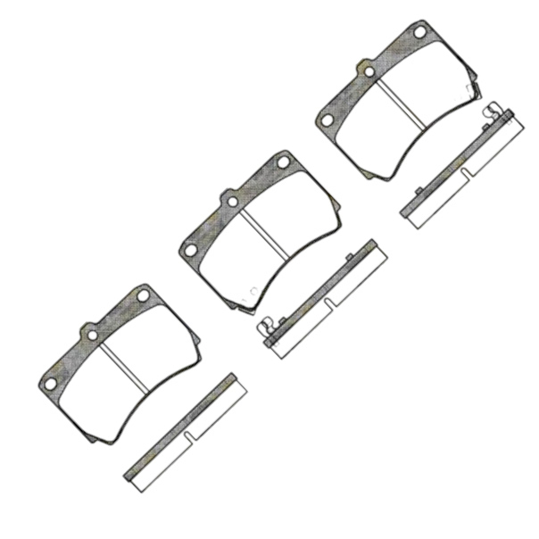 Колодки тормозные Mazda 323, Kia Rio (-2002) передние ROADHOUSE