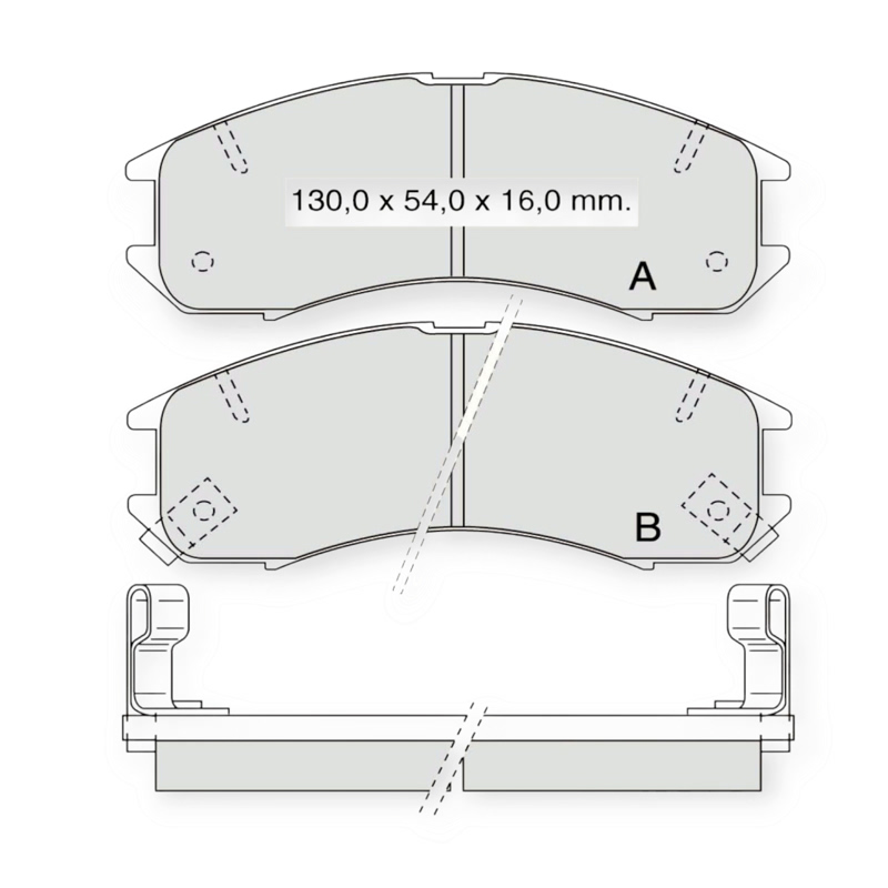 Колодки тормозные Mazda 626 GD, GC передние Dafmi-Intelli