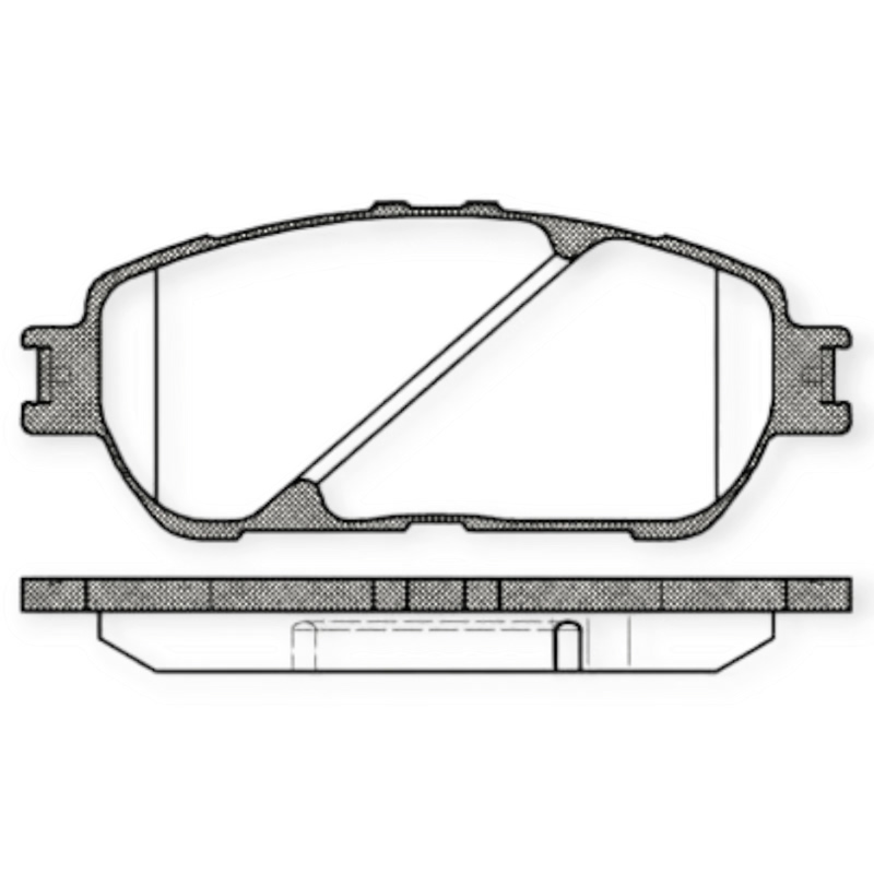 Колодки тормозные Toyota Previa 2.4 (2000-) передние REMSA
