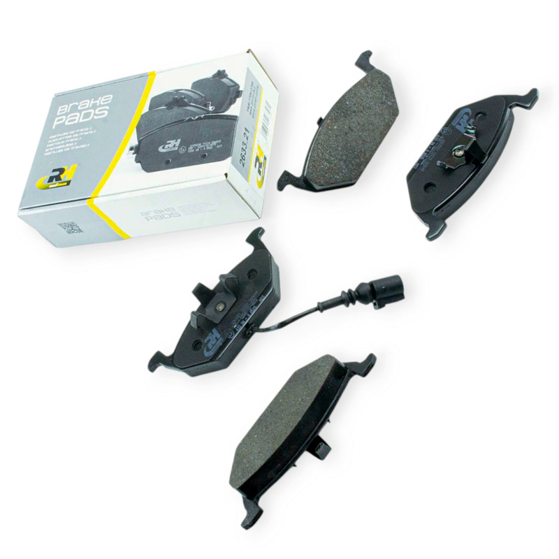 Колодки тормозные Volkswagen Golf IV, Skoda Oktavia 1.6, Fabia I (1999-2008) передние (с датчиком) ROADHOUSE