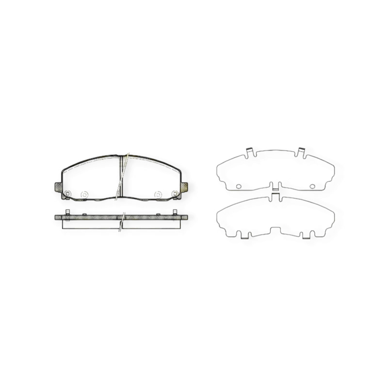 Колодки тормозные Dodge Journey, Fiat Freemont (2007-) передние ROADHOUSE