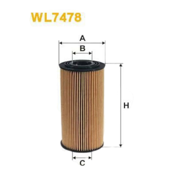 Фильтр масляный Hyundai ix35, Santa Fé II, III, IV WIX FILTERS