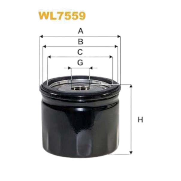 Фильтр масляный Ford Focus IV 1.4-1.6 16v 04- WIX FILTERS
