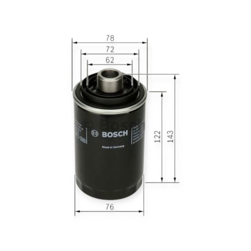 Фильтр масляный Volkswagen GROUP 1.8-2.0TSI 05- BOSCH