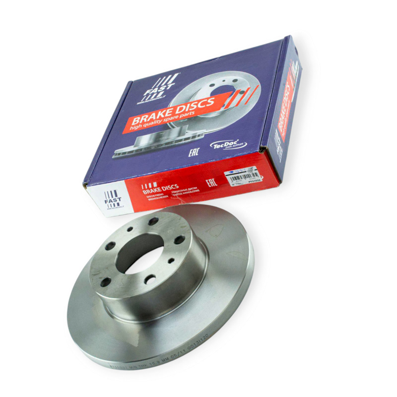 Диск тормозной Fiat Ducato, Peugeot Boxer (1994-) 1.0-1.4t 2.5D передний (280mmx18mm) Fast