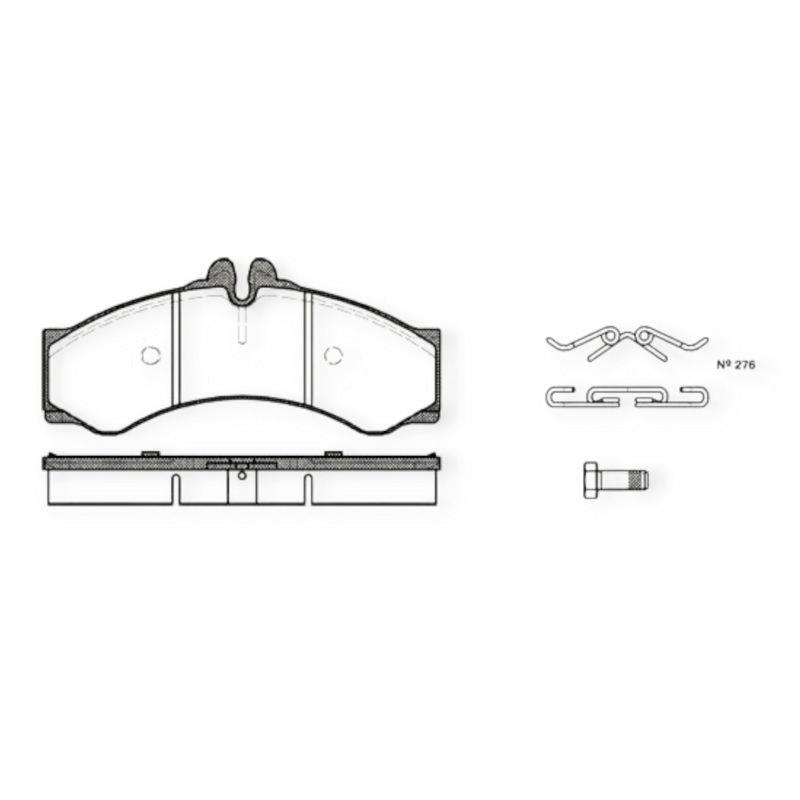 Колодки тормозные Mercedes-Benz Sprinter-Volkswagen LT (1995-2006) передние, задние, спарка ROADHOUSE