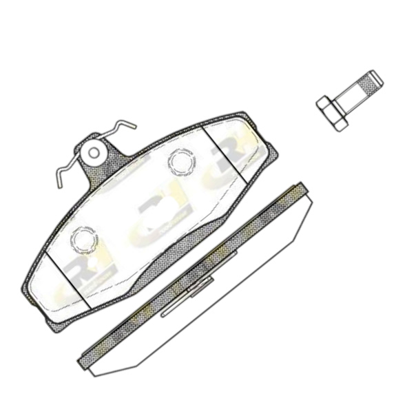Колодки тормозные Volkswagen Caddy, Skoda Felicia, Favorit (-2000) передние ROADHOUSE