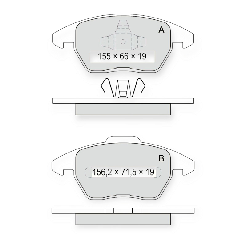 Колодки тормозные Ford Mondeo IV передние Dafmi-Intelli