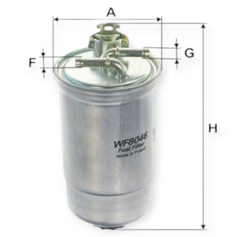 Фильтр топливный Volkswagen LT 2.5-2.8TDI (1996-2006) WIX FILTERS