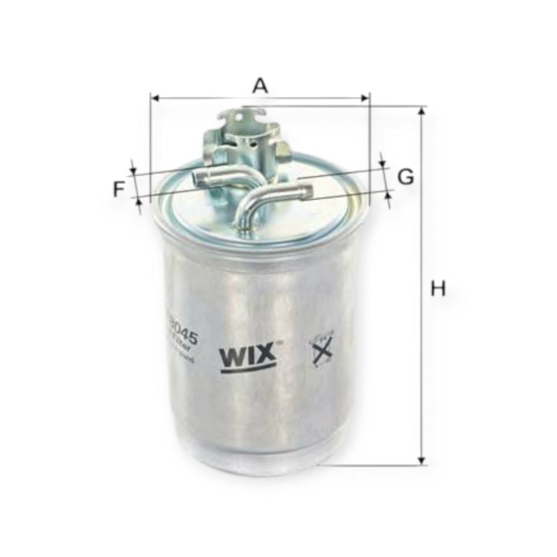 Фильтр топливный Volkswagen T4 D, TD, TDI (1990-2003), LT 2.4D, 2.4TD (1982-1997) WIX FILTERS