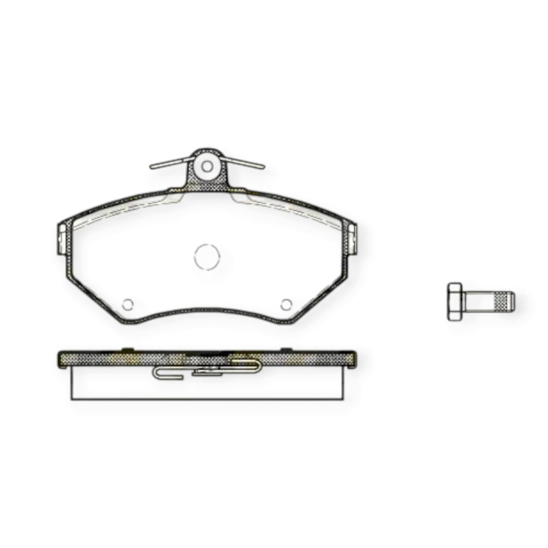Колодки тормозные Audi A4 B5, Volkswagen Passat B5 (1994-) передние ROADHOUSE