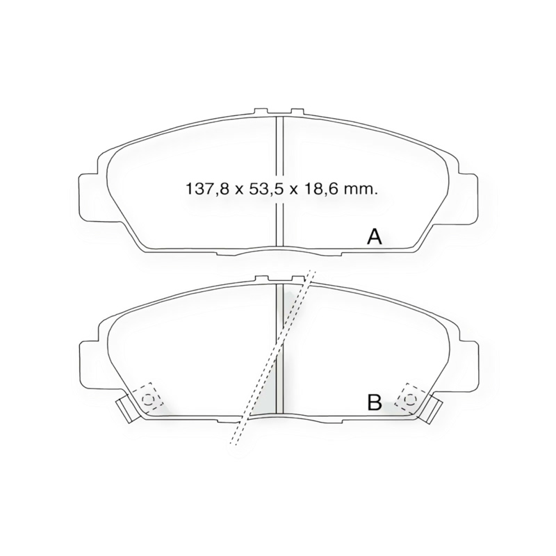Колодки тормозные Honda Accord V передние Dafmi-Intelli