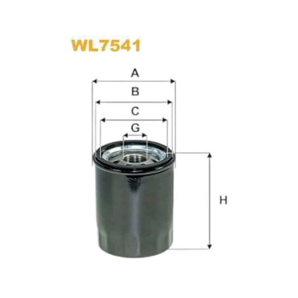 Фильтр масляный Subaru Impreza V, IV (13-16) WIX FILTERS