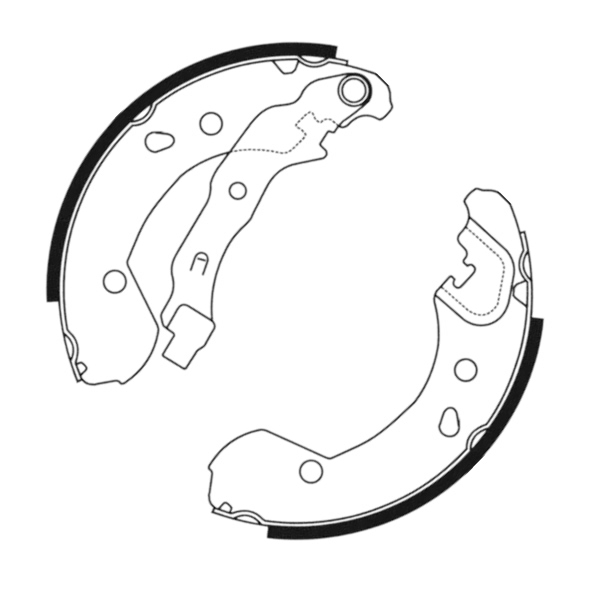 Колодки барабанные Nissan Tiida 07-, Note 06- (203x38) (ABE)