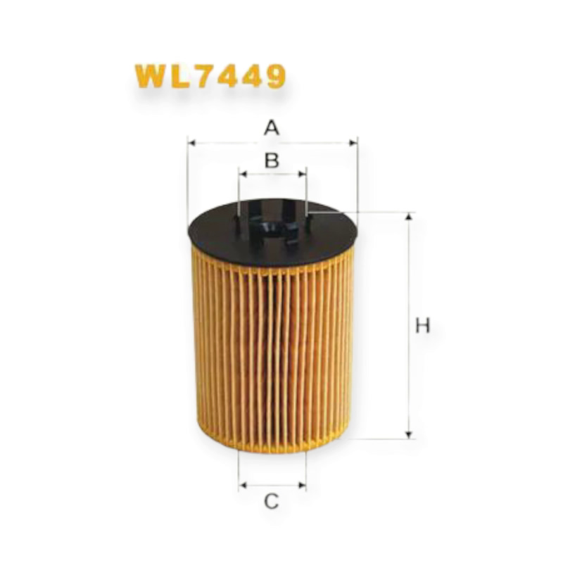 Фильтр масляный BMW 5 (E60, E61) (03-10) (WIX) WIX FILTERS
