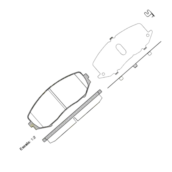 Колодки тормозные Suzuki Grand Vitara 2.7 XL-703-,1.6 2.0 (2005-) передние ROADHOUSE