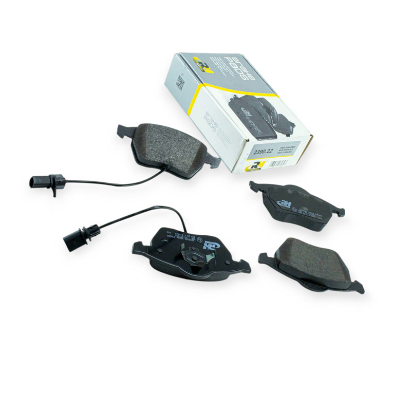 Колодки тормозные Audi A6 С5 - Volkswagen Passat B5 (1996-2005), Skoda Superb (2001-2008) передние (c датчиком) ROADHOUSE