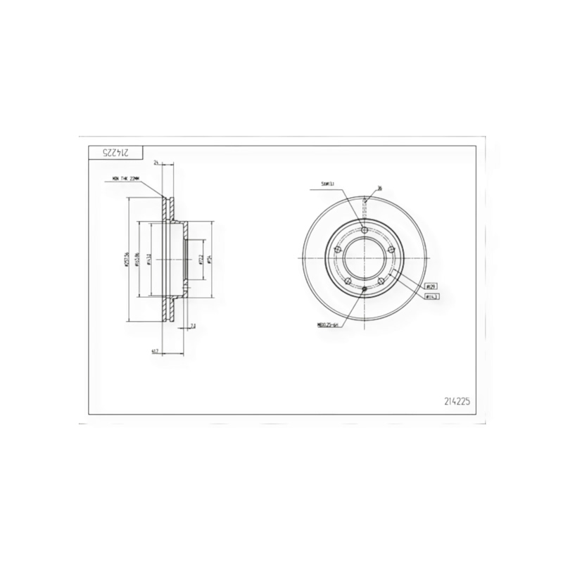 Диск тормозной Mazda 626, Xedos 6, Premacy, Ford Probe (1993-) передний (258x24) HART