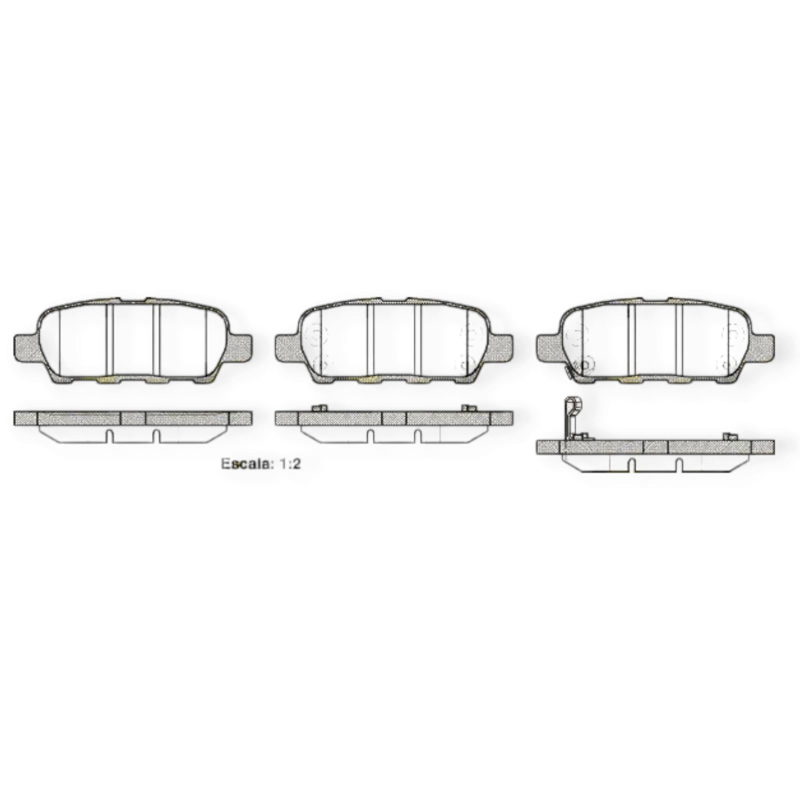Колодки тормозные Nissan Rogue, Juke, Qashqai, X-Trail (T31), Infiniti EX, FX, G, Q50 задние (2876.21) ROADHOUSE