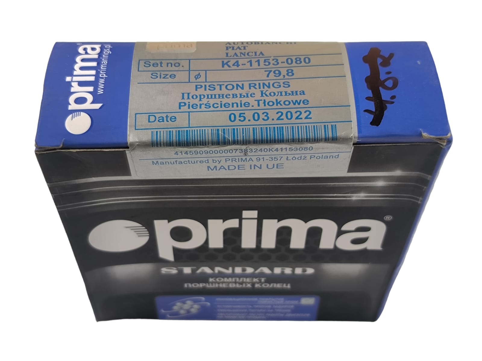 Кільця поршневі 2101-2107 (79.8) Prima — AG_OPT DianaParts