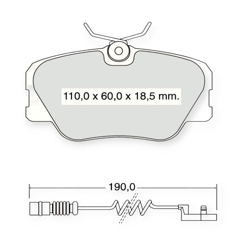 Колодки тормозные Mercedes-Benz E-Class W124 (1993-1995) передние Dafmi-Intelli